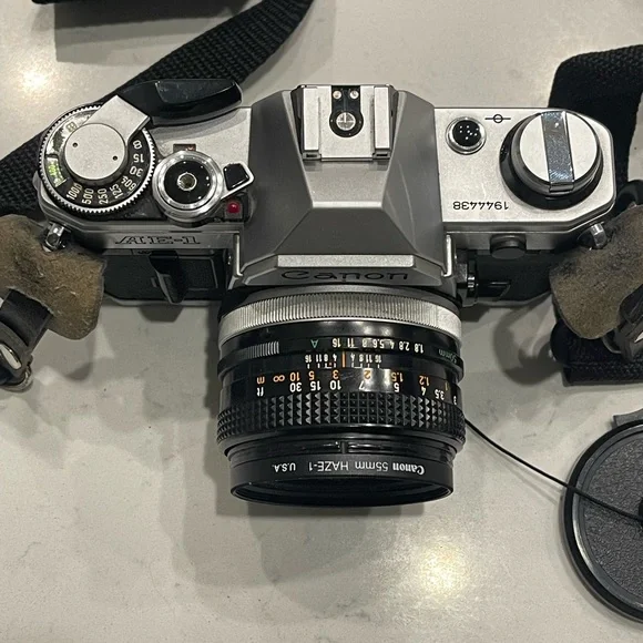 Canon AE-1 Program Black / Lens FD 50mm f/1.4 Excellent+5 SLR From